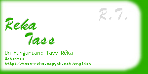 reka tass business card
